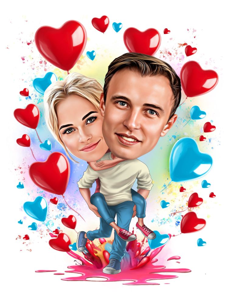 Karikatura Zamilovaní